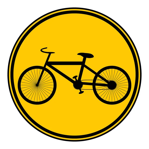 Fiets knop. — Stockvector