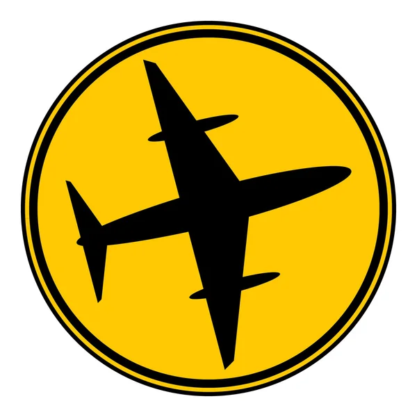 Airplane button. — Stock Vector