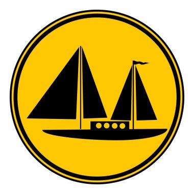 yelken gemi düğmesi.