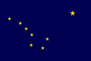 Alaska bayrağı.