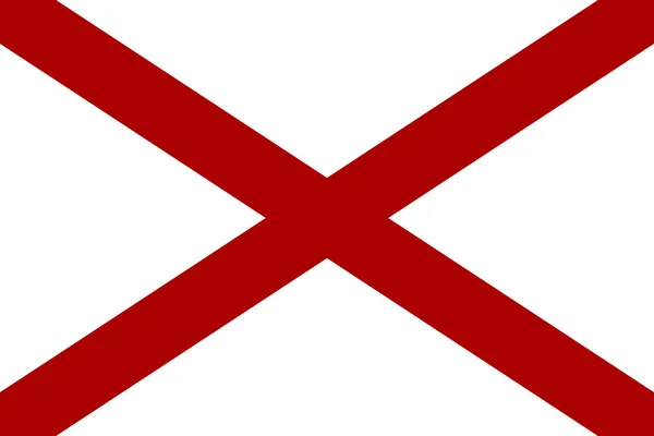 Alabama flagga. — Stock vektor