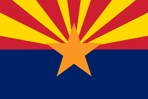 Bandiera Arizona . — Vettoriale Stock