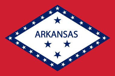 Arkansas bayrağı.