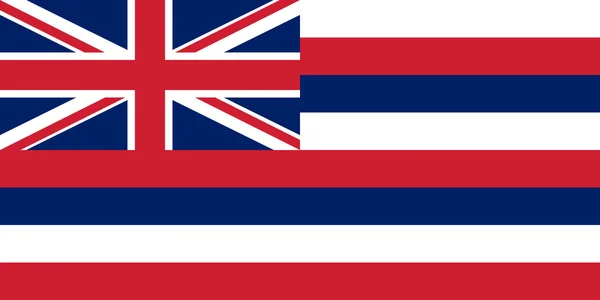 Drapeau hawaïen . — Image vectorielle