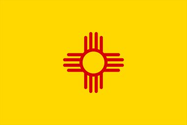 Yeni Meksika bayrağı.