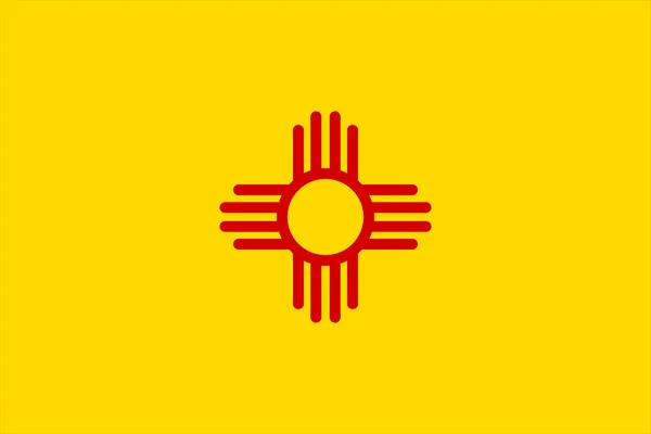 New mexico flagga. — Stock vektor