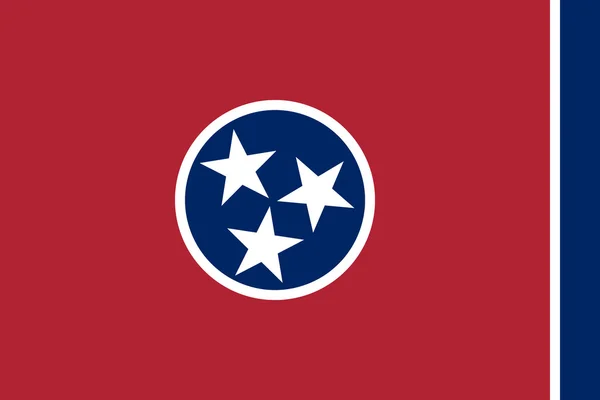 Tennessee flagga. — Stock vektor