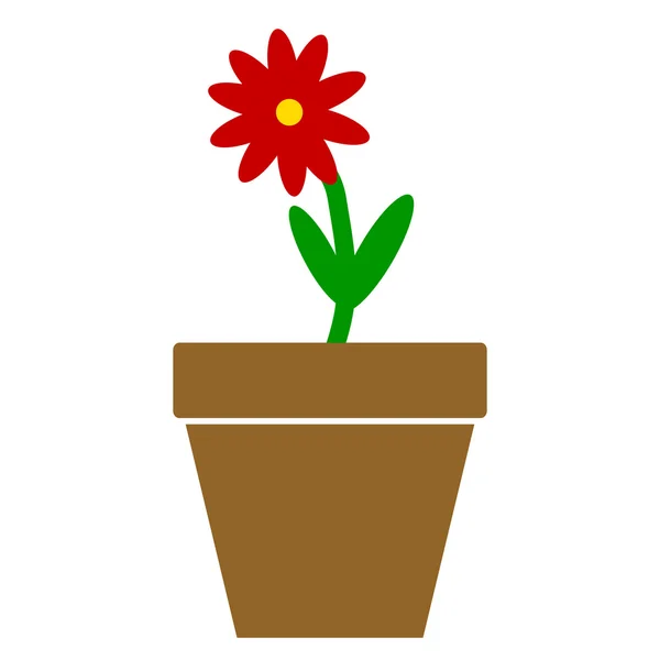 Icono de flor. — Vector de stock