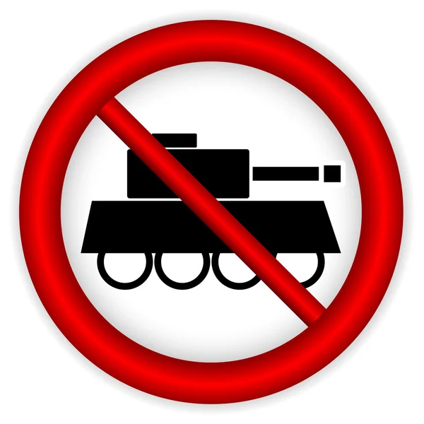 No war sign. — Stock Vector