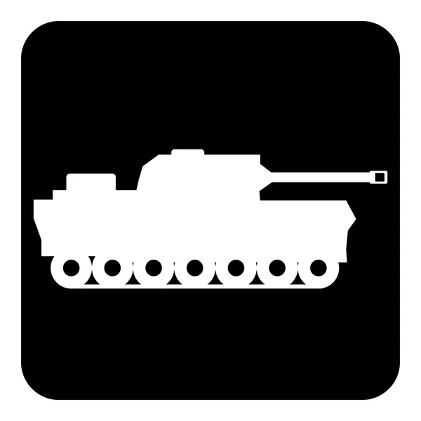 Panzer bouton symbole . — Image vectorielle