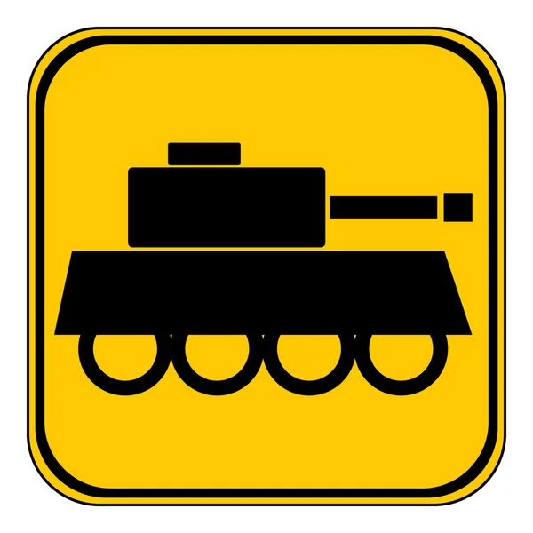 Panzer symbool knop. — Stockvector