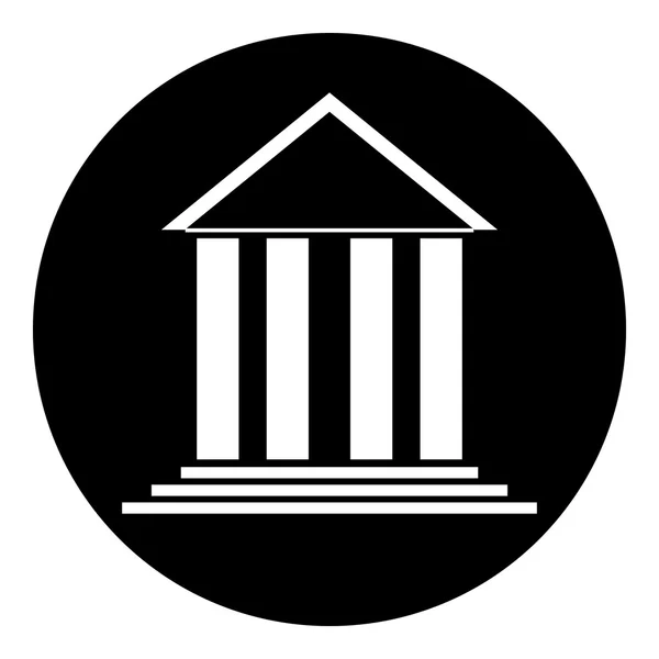 Botão de símbolo bancário . — Vetor de Stock