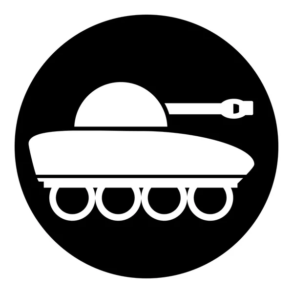 Panzer symbol button. — Stock Vector