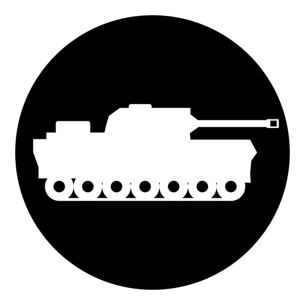 Panzer symbool knop. — Stockvector