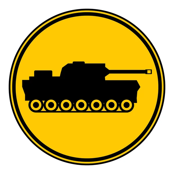 Panzer symbol button. — Stock Vector