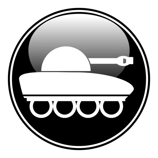 Panzer pulsante simbolo . — Vettoriale Stock