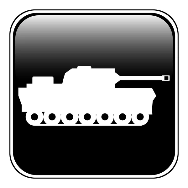 Panzer symbol knap . – Stock-vektor