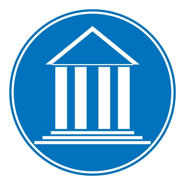 Botón símbolo del banco . — Archivo Imágenes Vectoriales