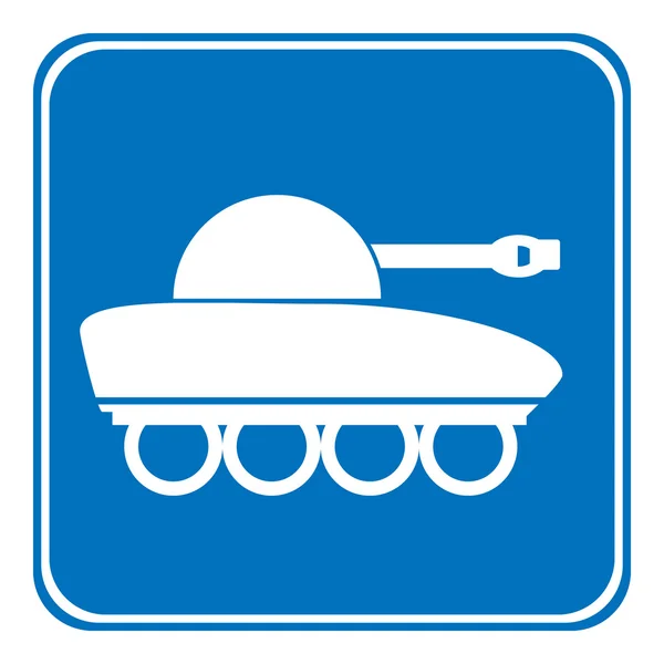 Botão de símbolo Panzer . — Vetor de Stock