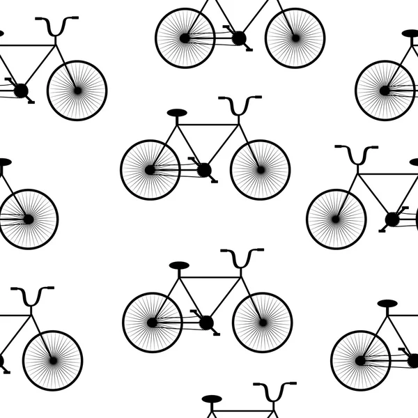 Bisiklet sembolü seamless modeli. — Stok Vektör