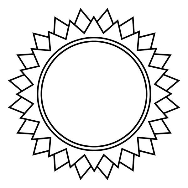 Значок сонця . — стоковий вектор