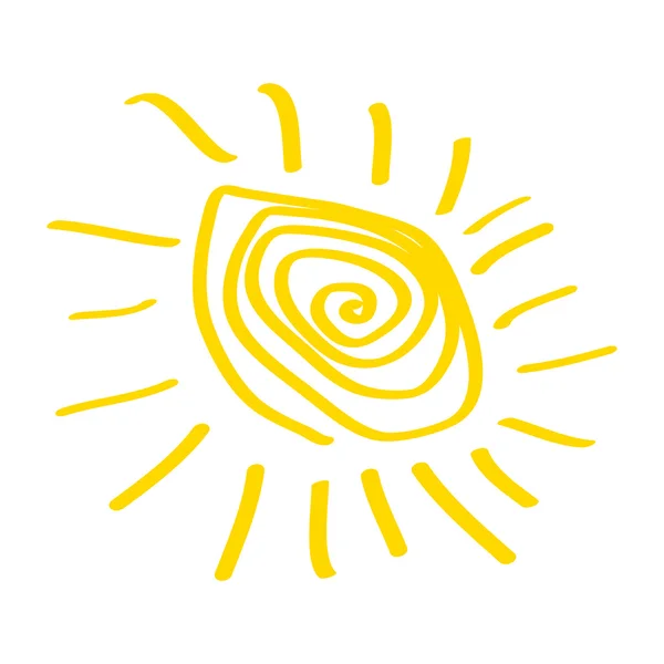 Icône du soleil . — Image vectorielle
