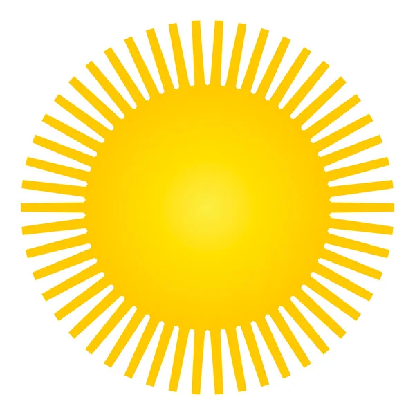 Sun-ikonen. — Stock vektor