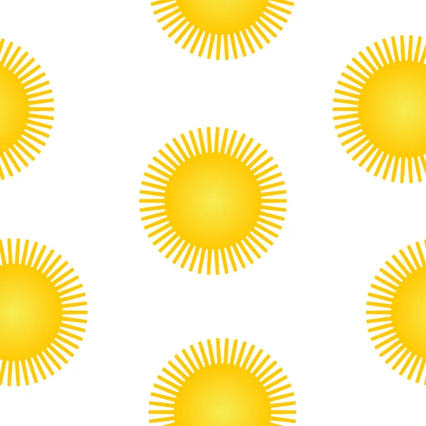 Sun symbol seamless pattern. — Stock Vector