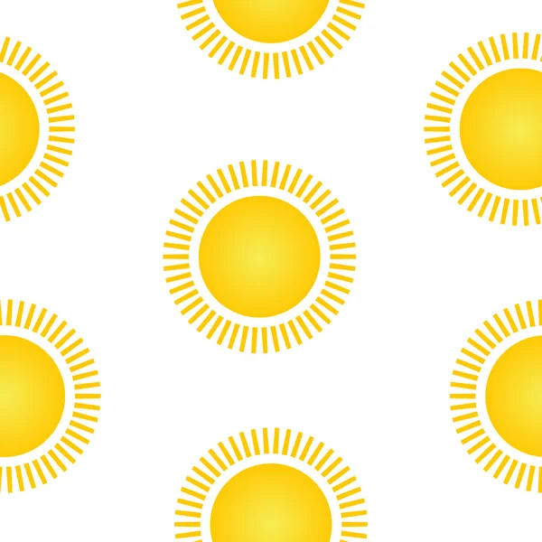 Sun symbol seamless mönster. — Stock vektor