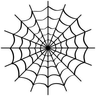 Beyaz örümcek ağı.