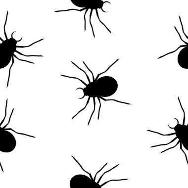 Beyaz örümcek seamless modeli.