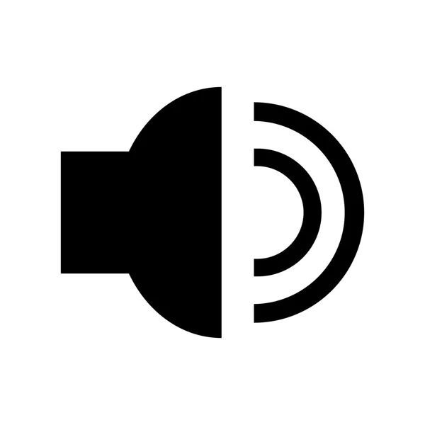 Icono del altavoz de audio . — Vector de stock