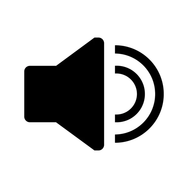 Icono del altavoz de audio . — Vector de stock