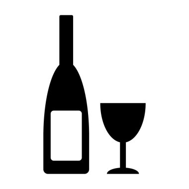 şişe ve glasse simgesi.