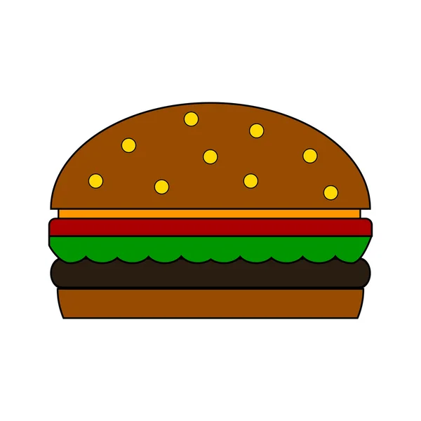 Icono de hamburguesa . — Archivo Imágenes Vectoriales