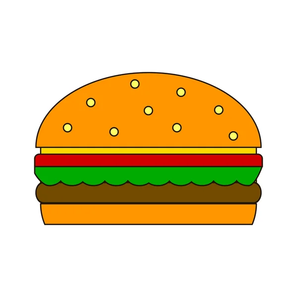 Icono de hamburguesa . — Archivo Imágenes Vectoriales