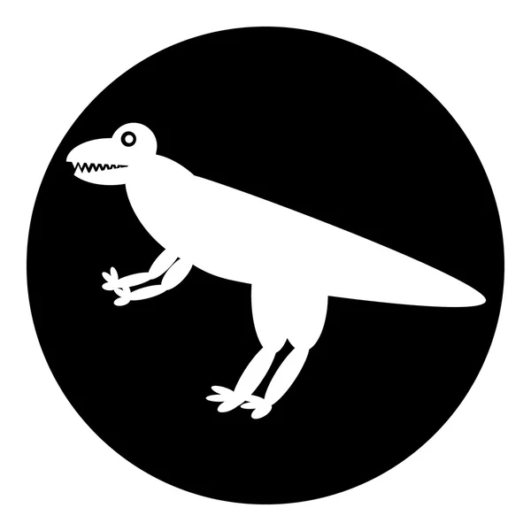 Icono de dinosaurio . — Archivo Imágenes Vectoriales