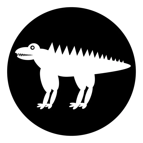 Icono de dinosaurio . — Vector de stock