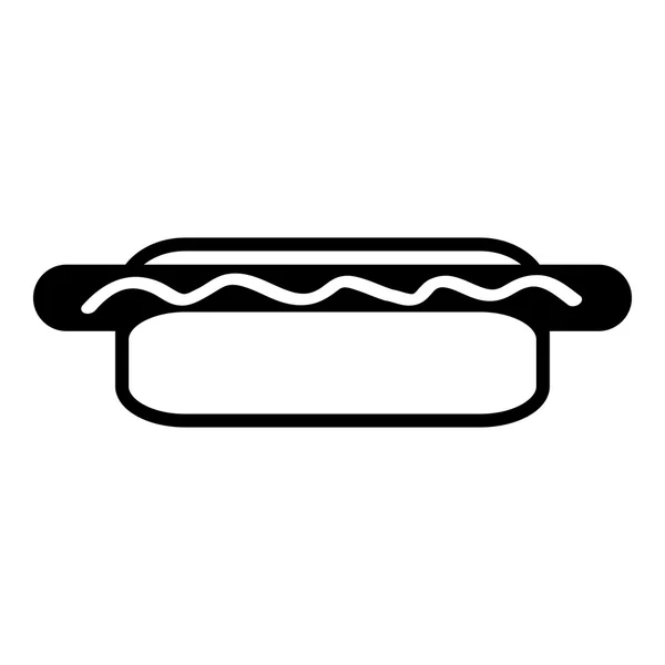 Hot dog icon. — Stock Vector