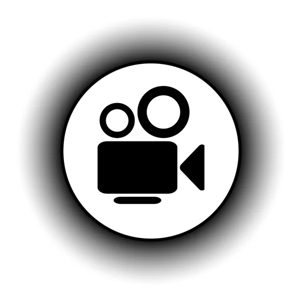 Video camera button. — Stock Vector