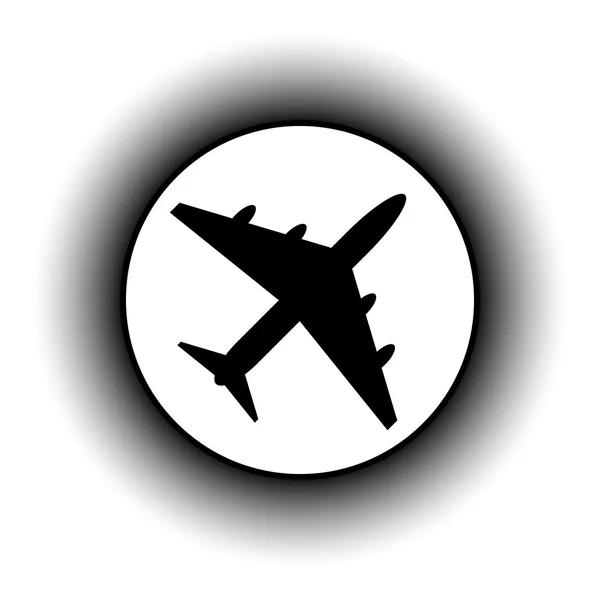 Bouton avion . — Image vectorielle