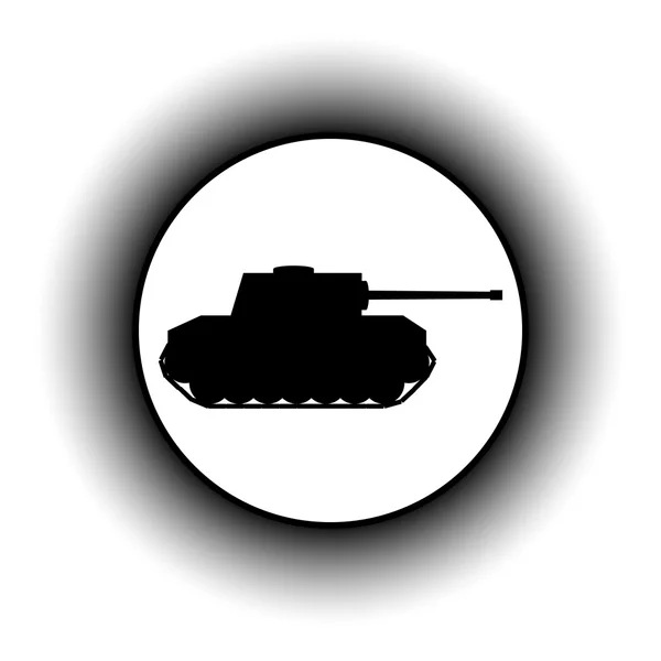 Panzer button. — Stock Vector