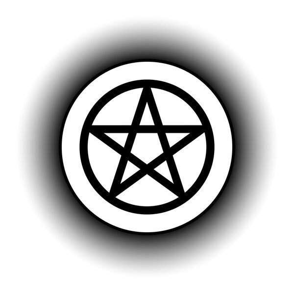 Pentagram button.