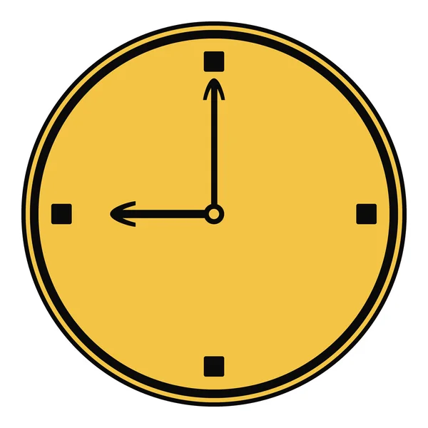 Icono del reloj. — Archivo Imágenes Vectoriales