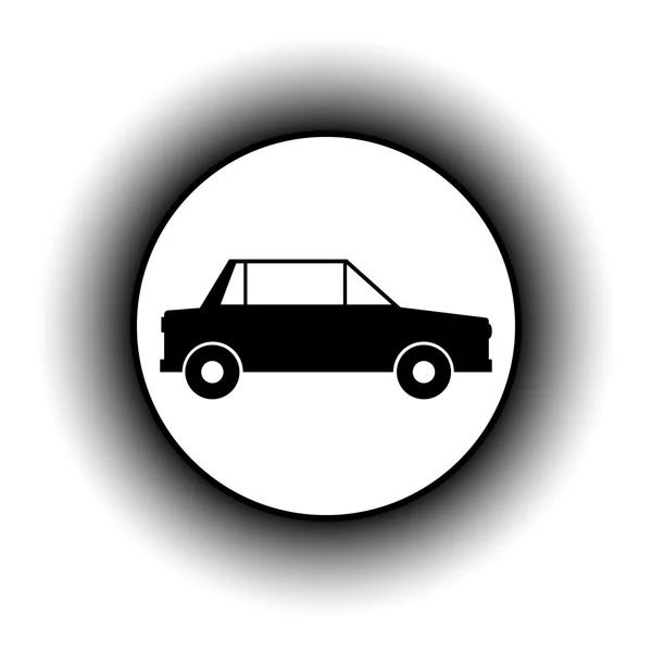 Bouton voiture . — Image vectorielle