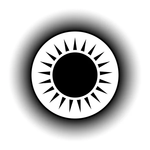 太陽ボタン. — ストックベクタ