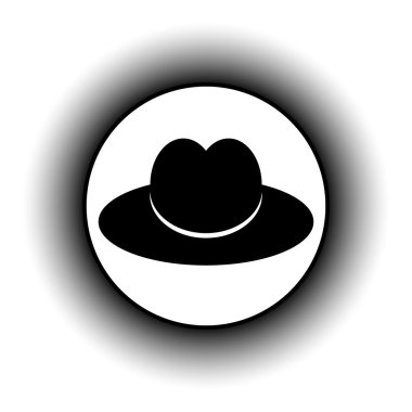 Düğme erkek şapka.