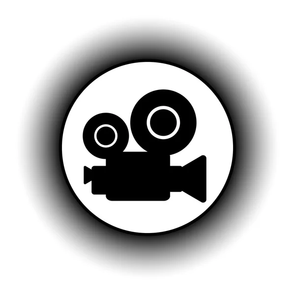 Βίντεο κάμερα κουμπί. — Διανυσματικό Αρχείο