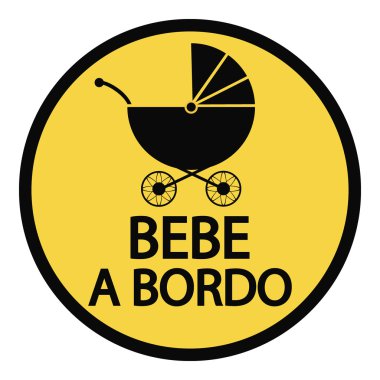 İşareti İspanyolca gemide bebek.