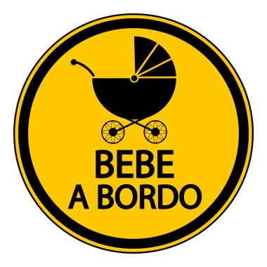 İşareti İspanyolca gemide bebek.